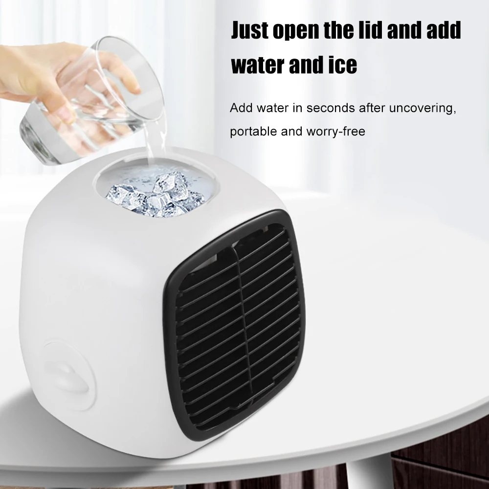저렴한 휴대용 에어컨 에어 쿨러 선풍기, 홈 오피스 조용한 냉각 소형 에어컨