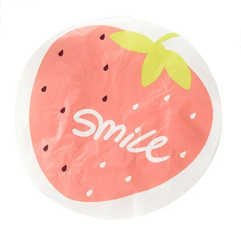 

Women Cute Cartoon Fruit Shower Cap Waterproof Elastic Bright Colorful Bath Hat Reusable SPA Hair Cover Bathroom Accessories