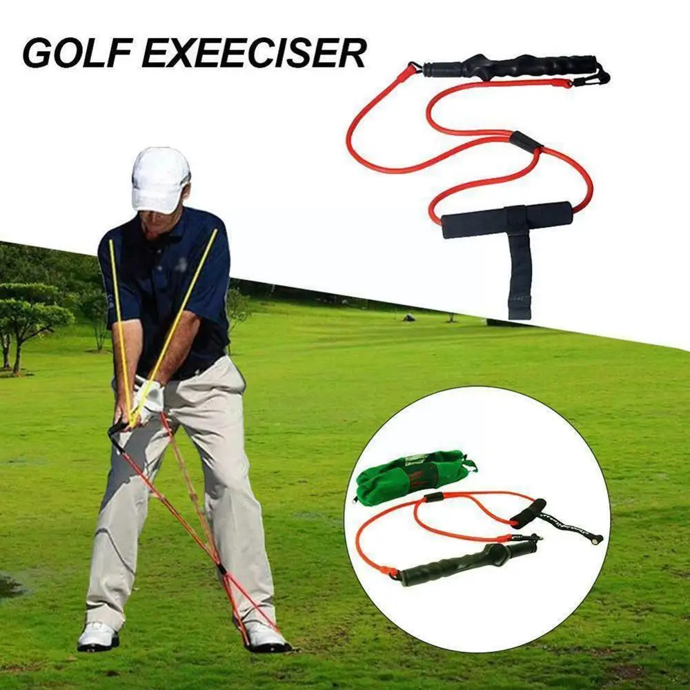 

1pc Golf Swing Tension Belt Band Golf Swing Trainer Trainer Action Golf Strength Device Strong Supplies Club Correction T2v5