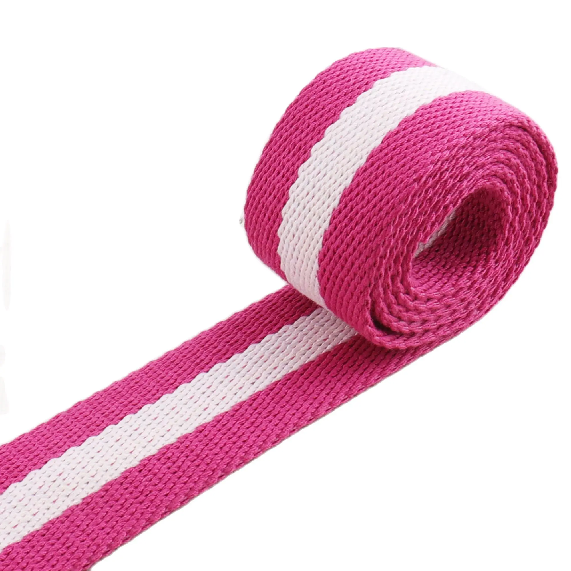 Pink White Striped Webbing Key Fobs Bag Belts Purse Straps webbing Totes Tape Handle Belting purse 1 1/2"-38mm | Дом и сад