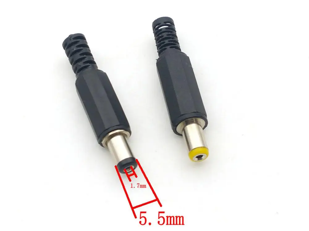 100pcs1.7mm x 5.5mm dc 1.7mm DC Power Male Jack Adapter Plug Connector | Обустройство дома