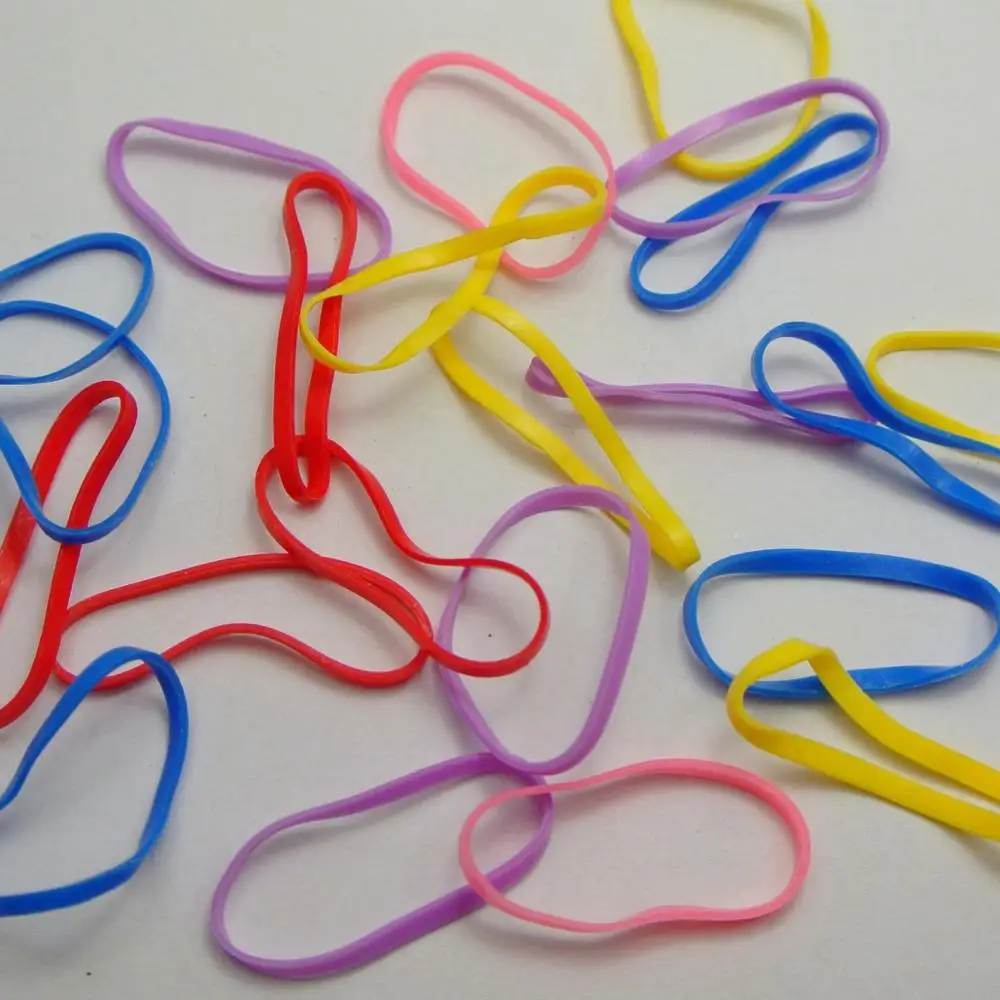 500 Разноцветные эластичные резиновые ленты для волос веревки хвоста из ТПУ детей