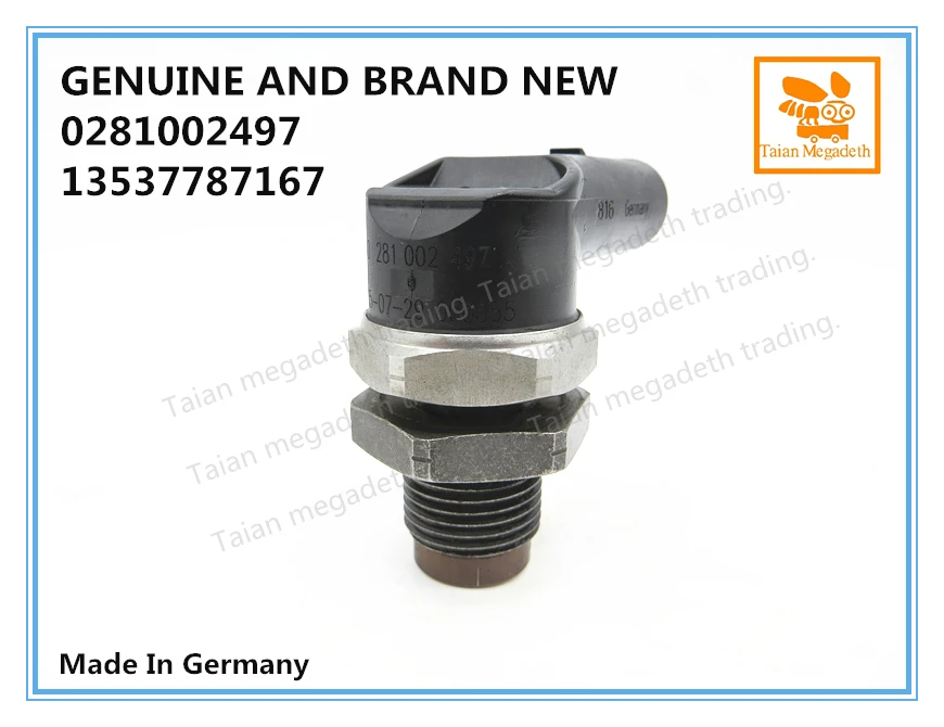 Подлинный и совершенно новый датчик давления впрыска дизельного топлива 0281002497