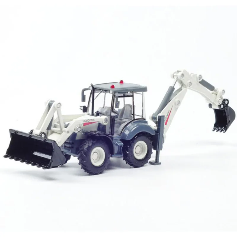 

1/50 Scale truck model Die-cast alloy metal car Excavator no pull back Two-way forklift model toy engineering kids collection