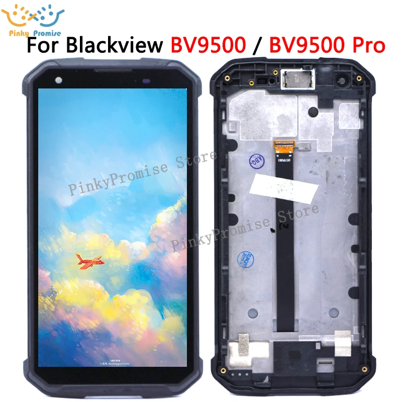 100% Оригинальный ЖК дисплей для BLACKVIEW BV9500 + дигитайзер сенсорного экрана с рамкой в