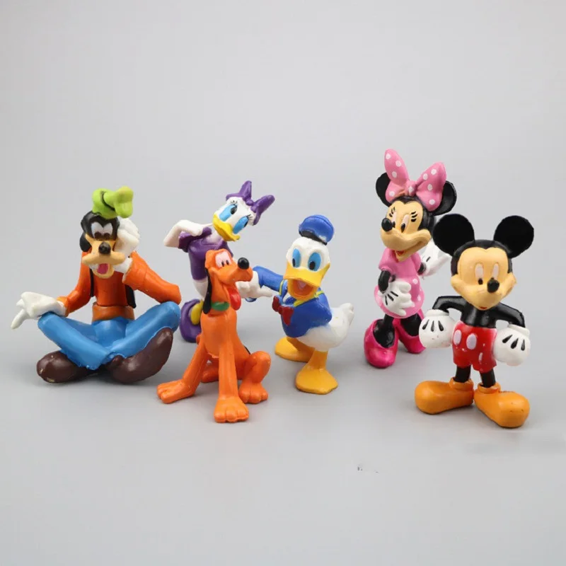 Disney Микки Мышь Минни Дональд Дак Дейзи с Гуфи Плутон мультяшная аниме фигурка
