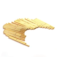 test board electronic instrument tool voltage test probe spring total length about 24 5mm brass gold plated for pa160 j1