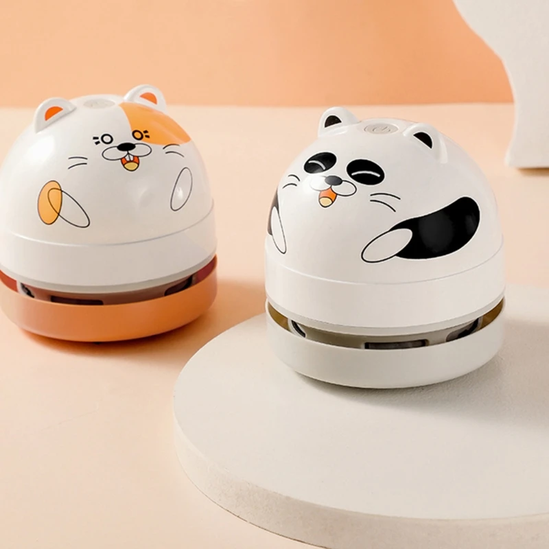 

Mini Cartton Vacuum Cleaner for Cleaning Dust Hairs Crumbs Scraps Desk Dust Cleaner for Laptop Piano Computer Keyboard
