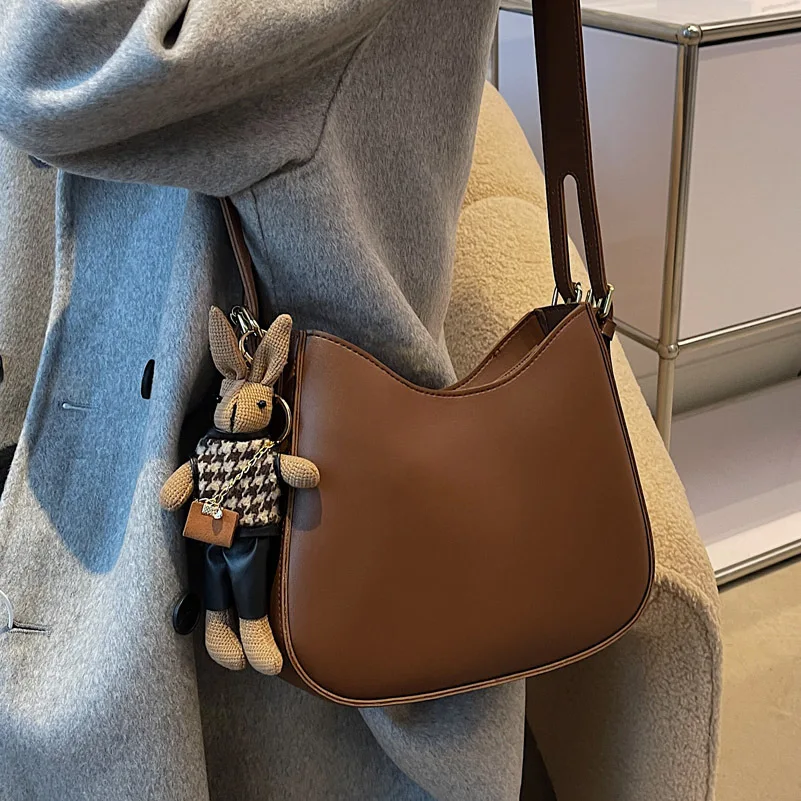 

Casual Fashion Leather Women bag 2021 New Shoulder bag PU Leather Women's Messenger Crossbody bags Tote Female Sac