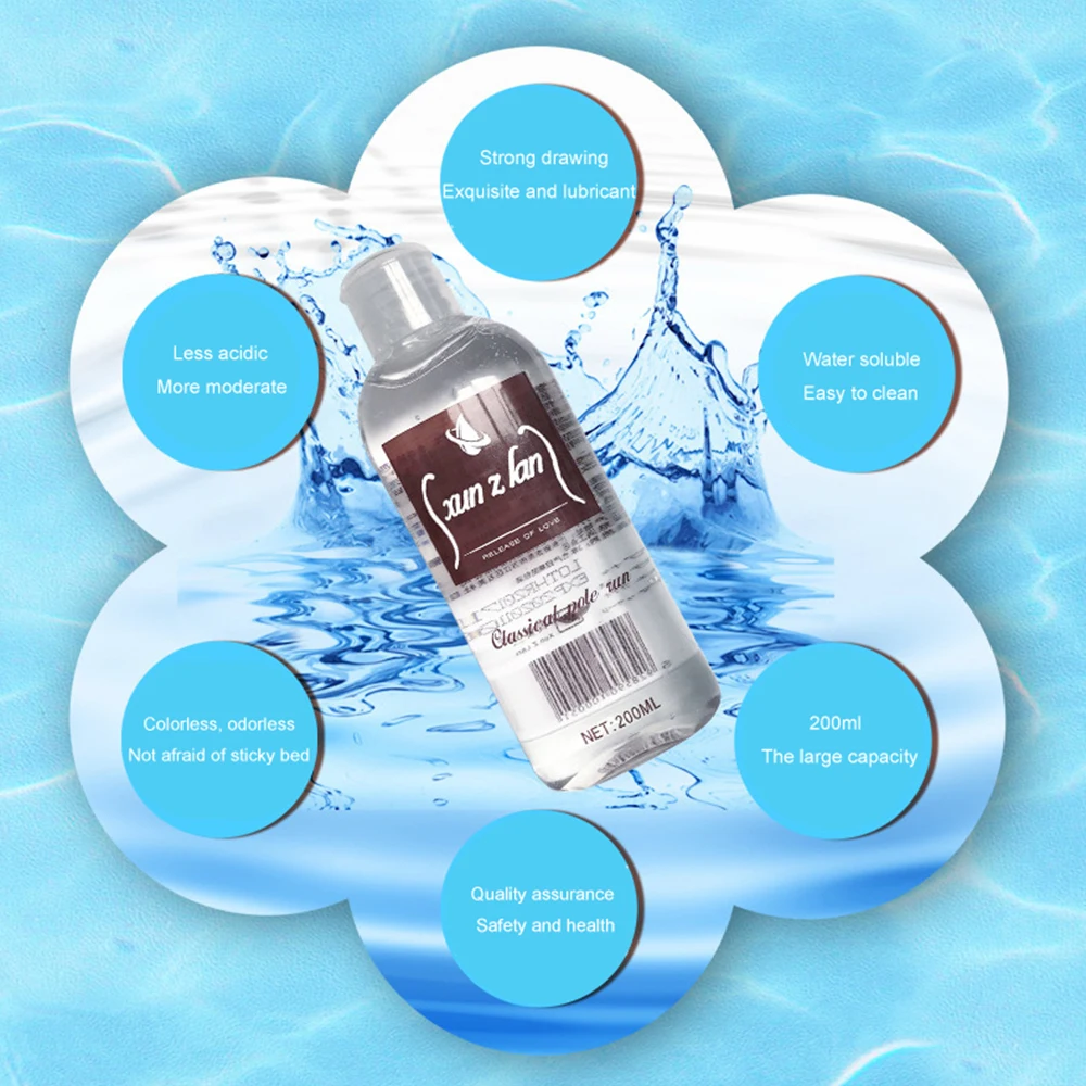 200 мл водорастворимые смазочные материалы легко моющиеся смазки масло гей