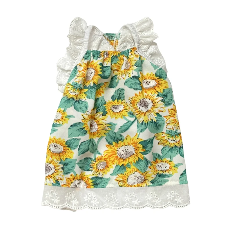 Летнее платье для собак шифоновая юбка домашних животных одежда больших и