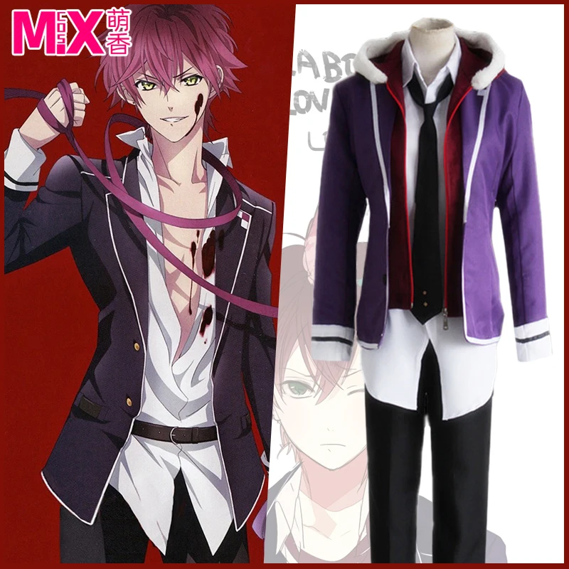 

Diabolik Lovers Laito Sakamaki Raito Clothing Cosplay Costume For Halloween Carnival Mask Party Cosplay Props