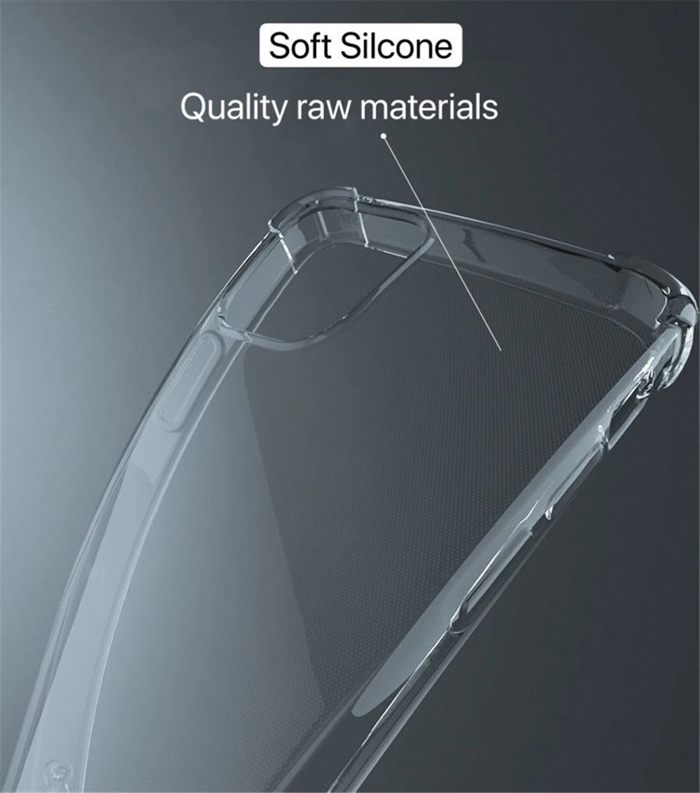 Mit Metallring Transparente Handyhülle für iPhone 18 17 16 15 14 12 11 13 Pro Max XS XR X Mini 8 7 Plus Weiche Silikon-Rückabdeckung – Detail 6
