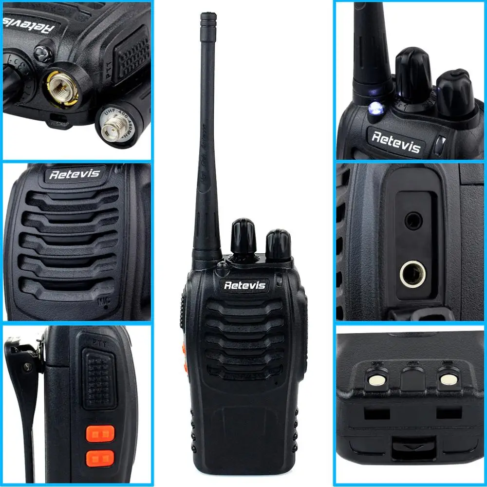 RETEVIS-H777 портативная рация UHF 400-470 МГц 16 каналов Портативный двухстороннее радио