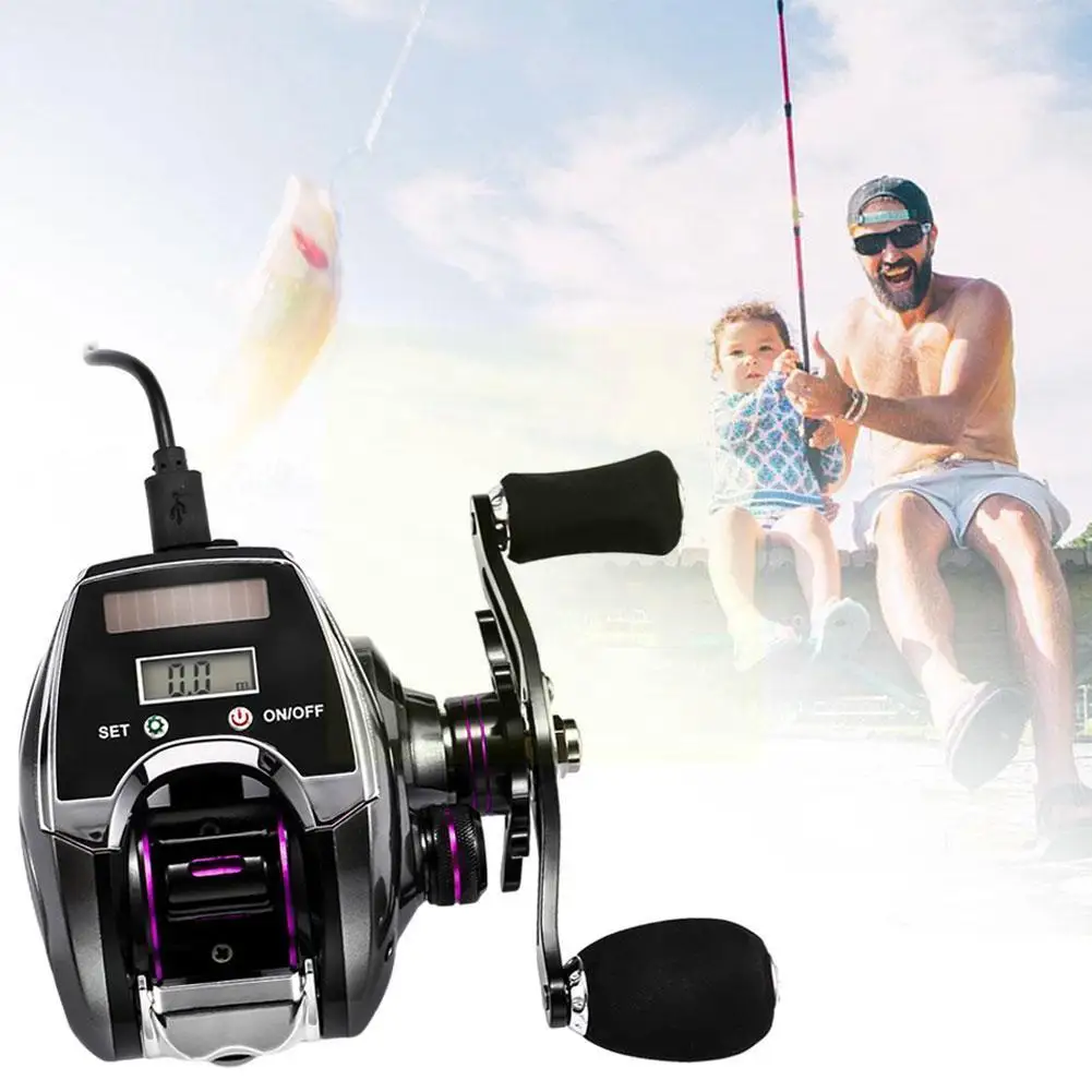 

Electronic Fishing Reel Counter Digital Display Baitcasting 2021 Ratio Profile Line Speed New Reel Pesca High 8.0:1 Z7T9