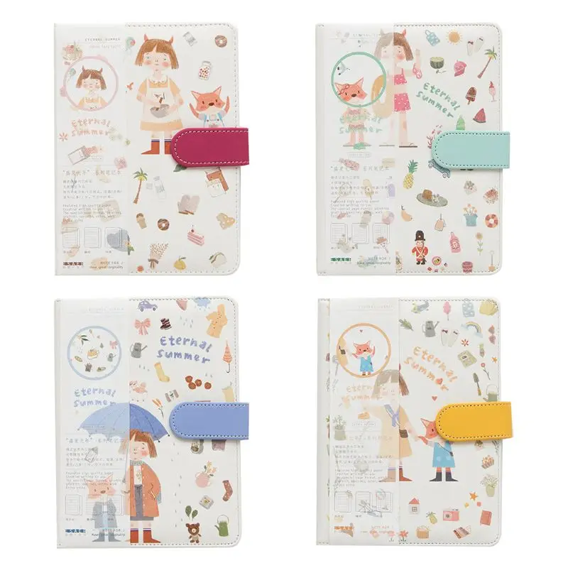

A5 Cute Cartoon Notebook Leather Diary Journal Planner Travelers Journal Agenda Dropshipping