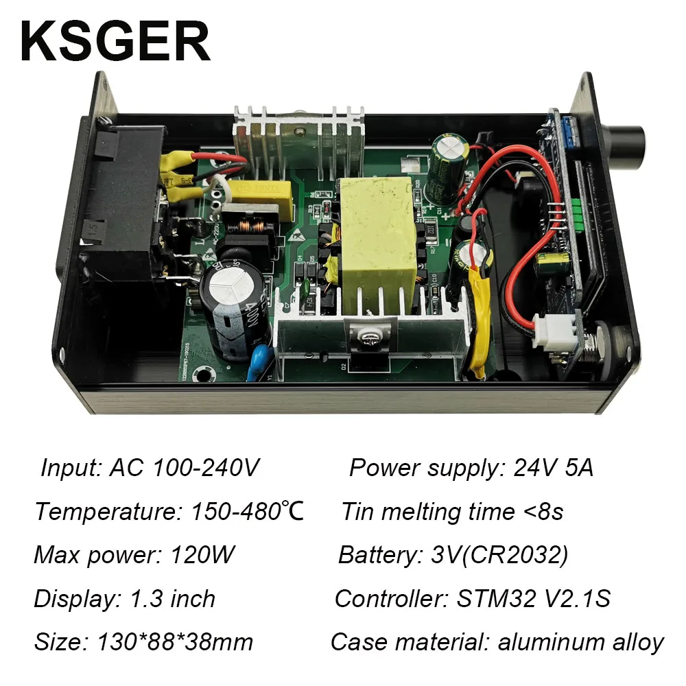 KSGER T12 OLED паяльная станция наконечники STM32 V2.1S контроллер наборы сделай сам 907
