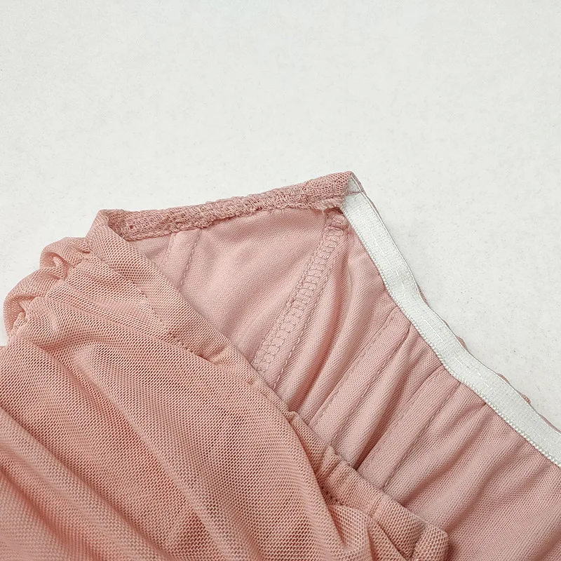 

Giyu Summer Women's Clothing New European And American Nightclub Strapless One-Way Neckline Mesh Wrap Chest Short Skirt Dress