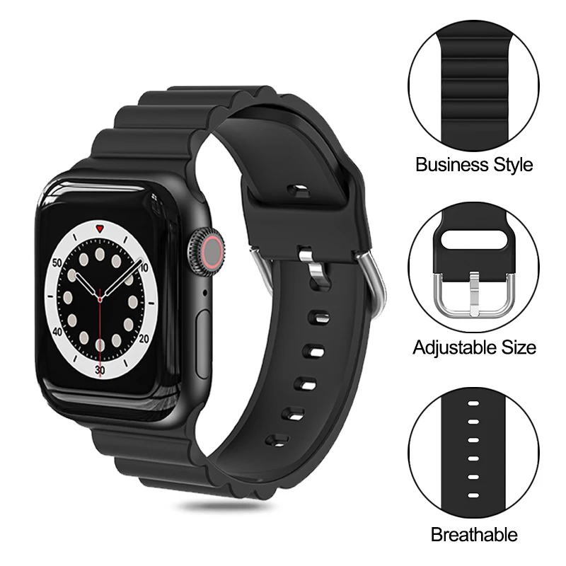 Ремешок силиконовый для Apple Watch 38 мм 42 40 44 |