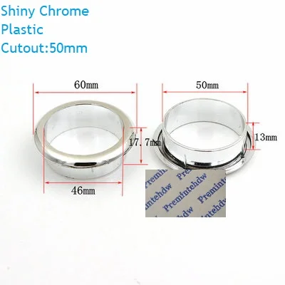 Plastic Chrome 50mm 4 шт./лот Матовый Черный Хром Цинк пластиковый настольный втулка фланец кабельный выход аккуратная Заглушка с отверстием для проводов щетка управления - Цвет: Plastic Chrome 50mm
