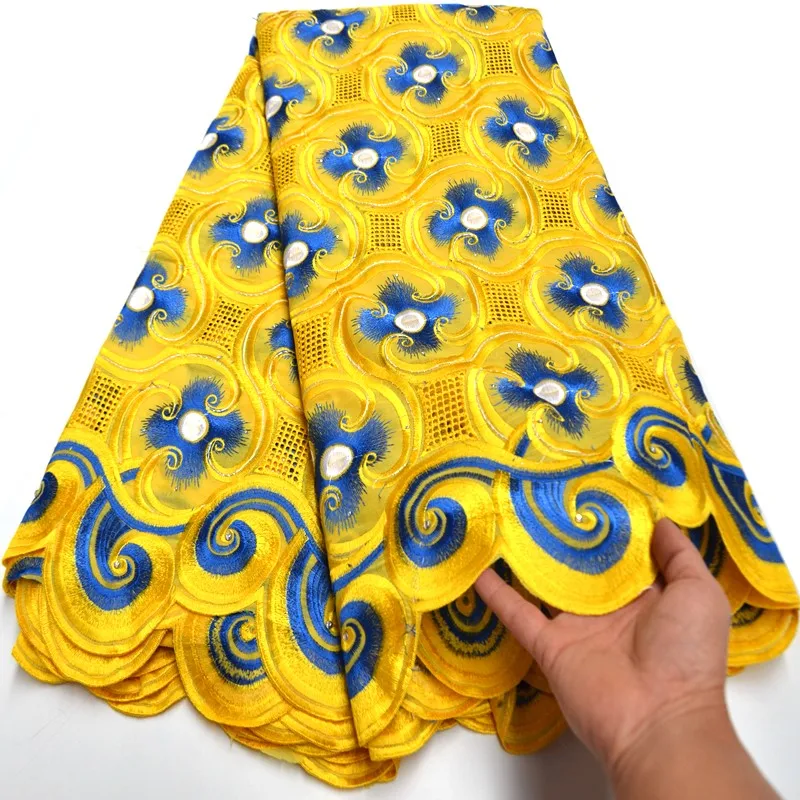 

Желтый Швейцарский вуаль кружева в Швейцарии высокое качество вышивка Дубай камни Африканский хлопок сухой кружевной ткани для свадьбы mv482