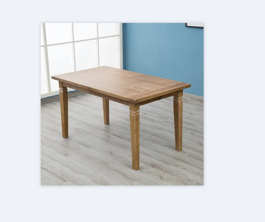 

Nordic solid wood dining table vintage dining table chair combination Western restaurant coffee shop solid wood table table