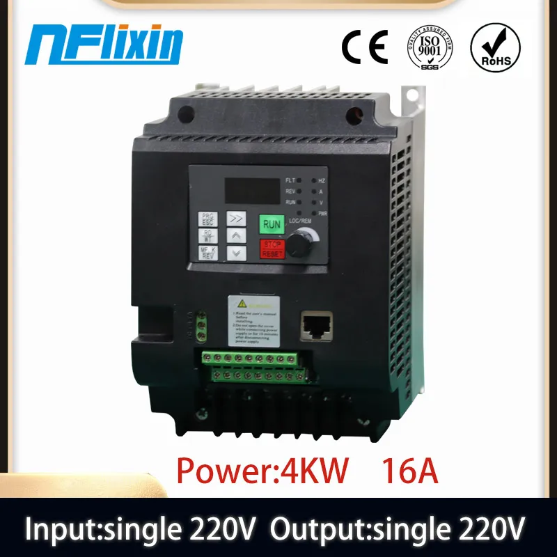 

For Europe 1 phase input and 1 phase output frequency converter/ ac motor drive/ VSD/ VFD/ 50HZ Inverter 220V 0.75KW-4KW