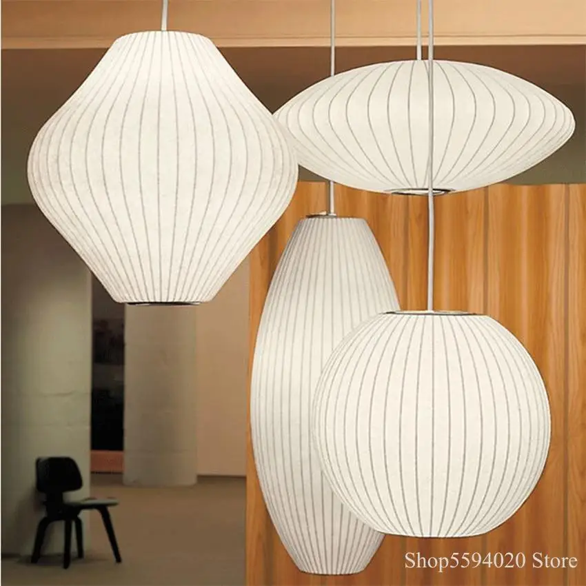 Современные тканевые японские подвесные светильники лестница датский магазин