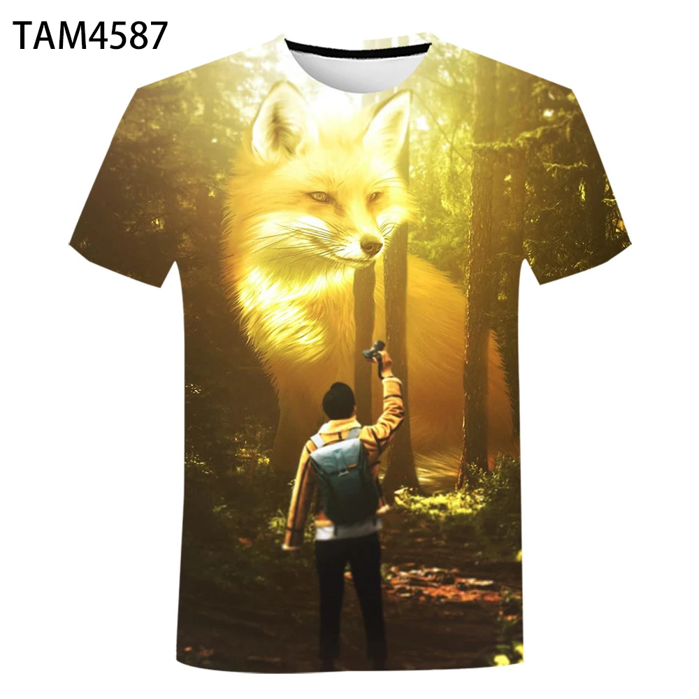 Летние тапочки для мужчин и женщин Детские шорты с рисунком лисы 3D печатных