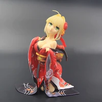 fate extella red saber nero claudius caesar augustus germanicus kimono yukata ver pvc action figure toys 17cm