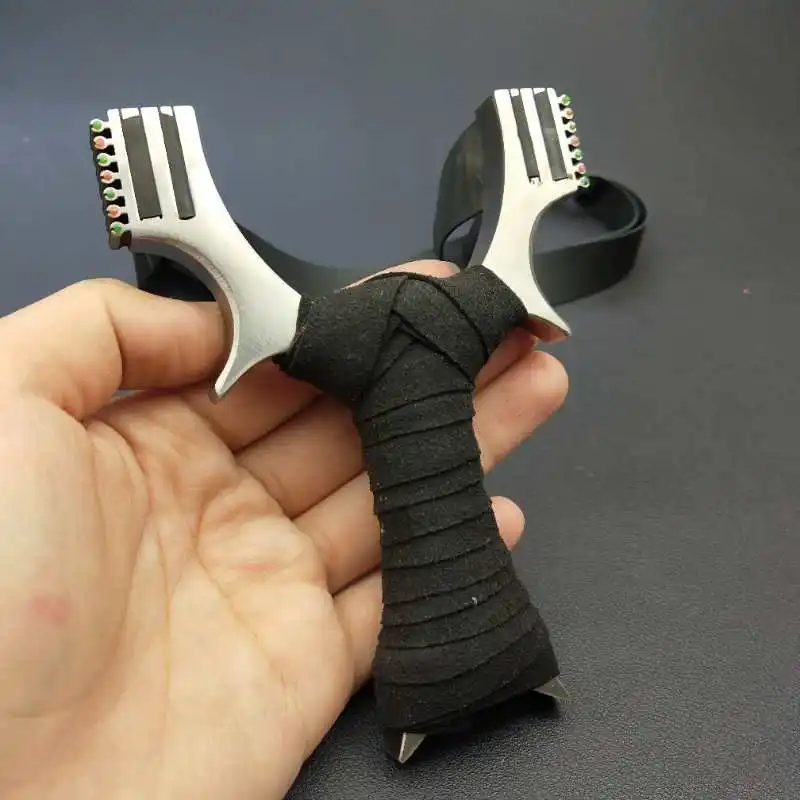 Мощный катапульты Охота из нержавеющей стали Рогатка Профессиональный двойной