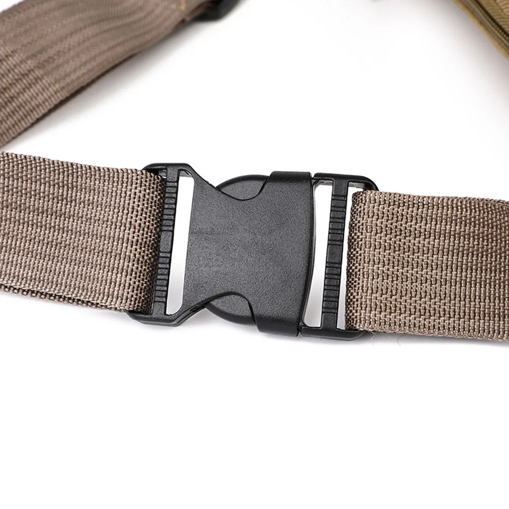 

Unisex Chest Bags Outdoor Waterproof Functional Crossbody Bag Solid Color Portable Purse Fashion Travel Shoulder Belt Bag