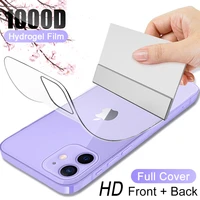 full cover hydrogel film for iphone 12 11 pro max mini screen protector 7 8 6 6s plus se 2020 xr x xs max not glass accessories