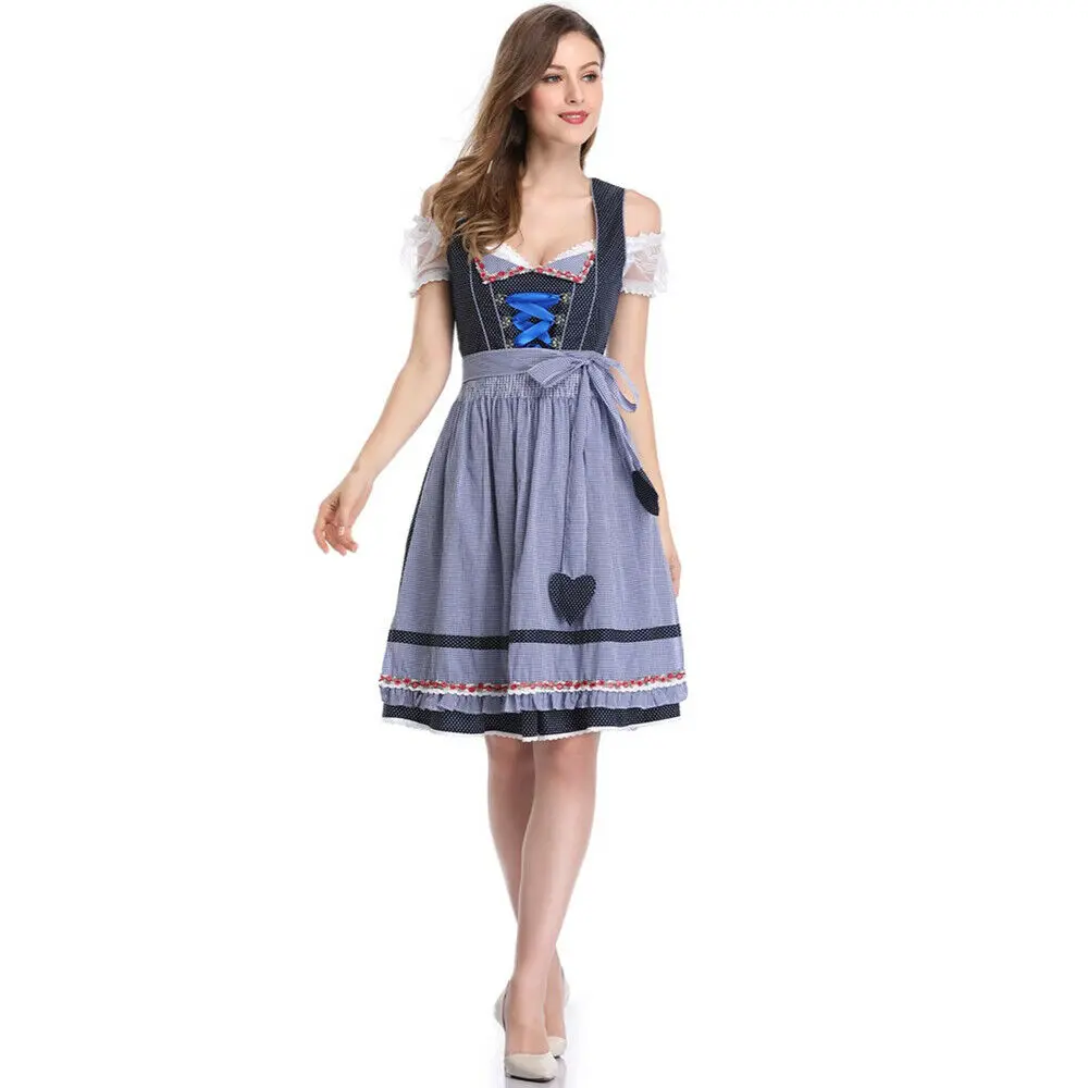 Прямая поставка Женская немецкая официантка на Октоберфест пивная французская