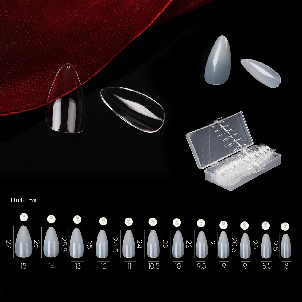 

504Pcs Professional Traceless Salon Art Fake Tips Full Cover Artificial Nails False Nails Gel UV Manicure Set DIY New