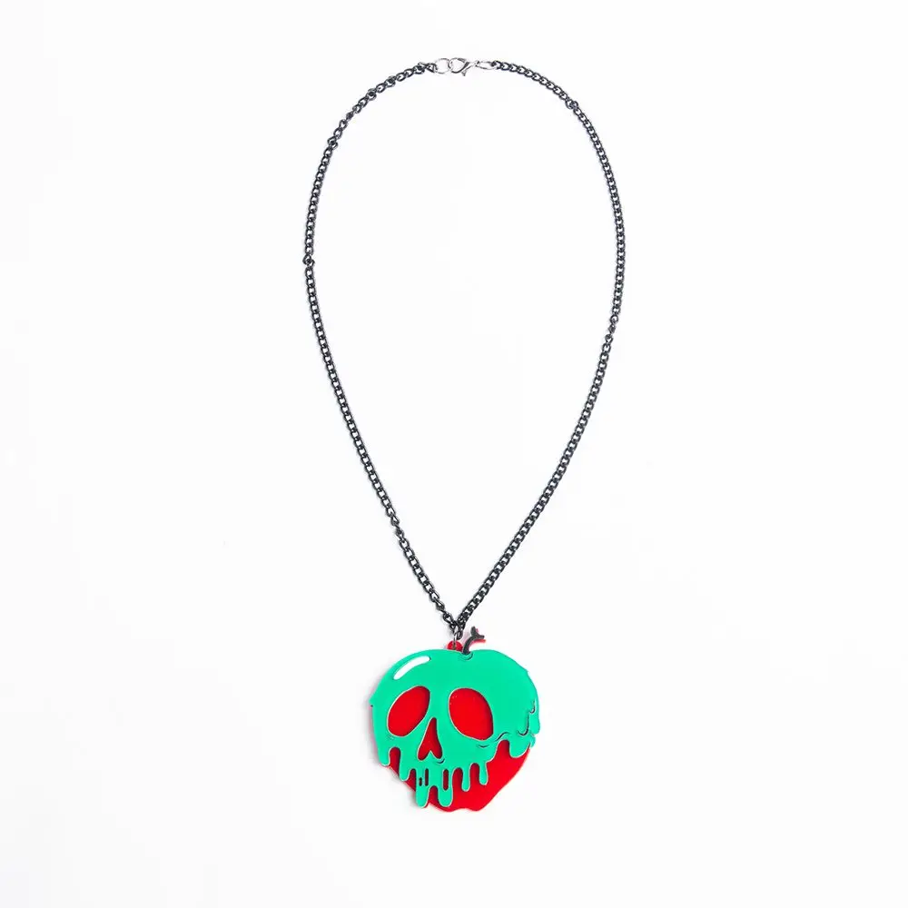 1 шт. креативное Чернильное ожерелье с кулоном-яблоком преувеличенная