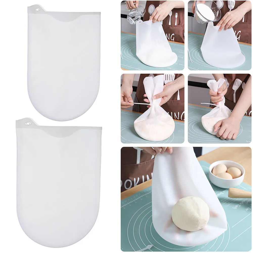 

Food-grade Silicone Dough Kneading Bag Food Grade Flour Mixing Silicone Pastry Bag Non-stick DIY Delicious Food Kitchen Tools