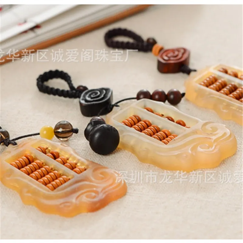 Коготь брелок счеты творческий ручной работы из сандалового дерева подвеска