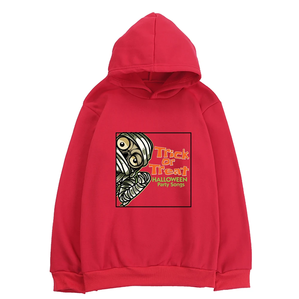 

Худи с принтом на Хэллоуин для детей, костюм на Хэллоуин для мальчиков и девочек, детская одежда из чистого хлопка с длинным рукавом, трюки и...