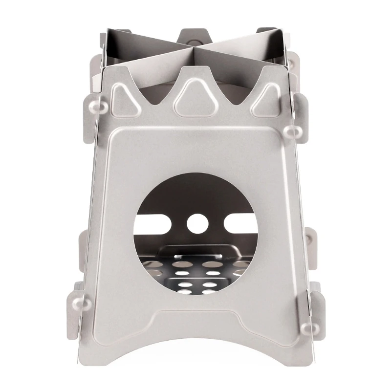 

448D Outdoor Detachable Picnic Foldable Pot Holder Stove Camping Hiking Stove Ultralight Folding Pot Burner Stove Accessories