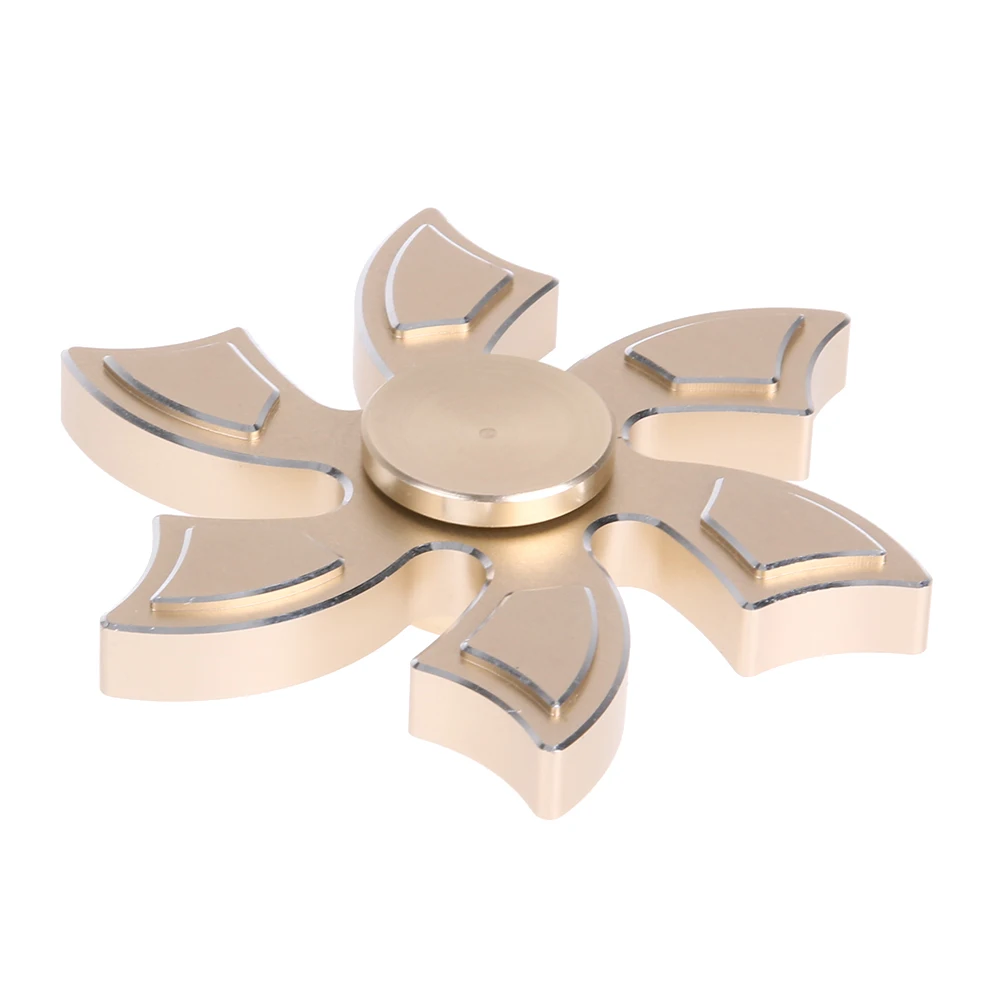 

Six-Leaf Cyclone Spinning Top Adult Children's Decompression Toys Anti-rust Alloy Fingertip Spinning Top Children's Toys