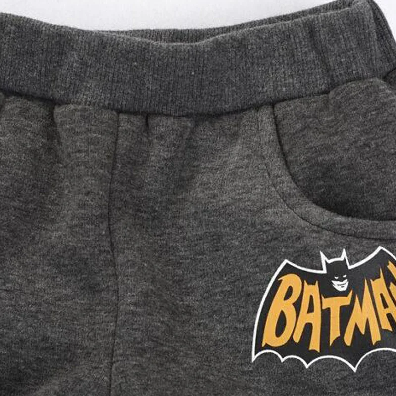 Комплект одежды с Бэтменом для маленьких мальчиков детские толстовки штаны