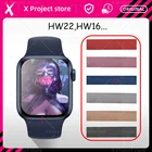 Смарт-часы HW22 W46 AK76 AK88 T500 DT100 M16 X6 X7 IWO 13 14 pro series 6, металлические, нержавеющая сталь