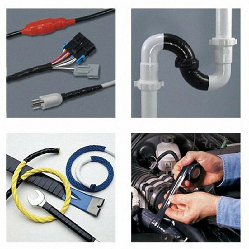 

Tape Black Rubberized Super Strong Waterproof Seal Repair Adhesive Tools