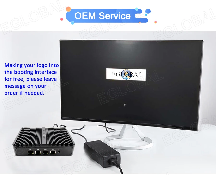 Процессор EGlobal fanless Pfsense, мини-ПК Linux J1900 4 ядра Nano Itx 4* Intel WGI211AT Gigabit RJ45 сетевой брандмауэр маршрутизатор сервер безопасности