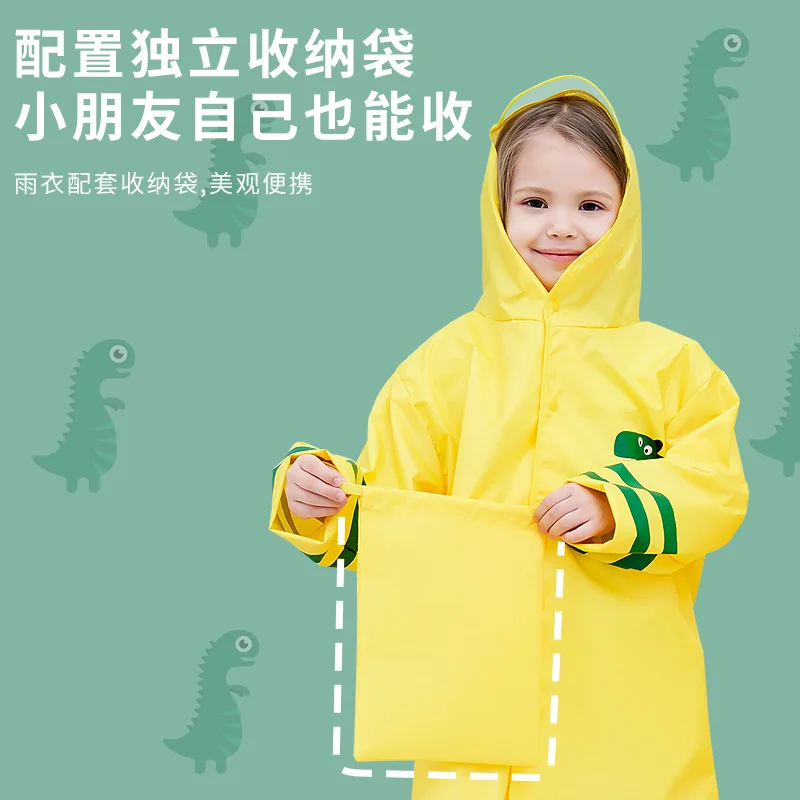 

Cartoon Animal Children Raincoats Boys and Girls Pupils Poncho Rain Gear