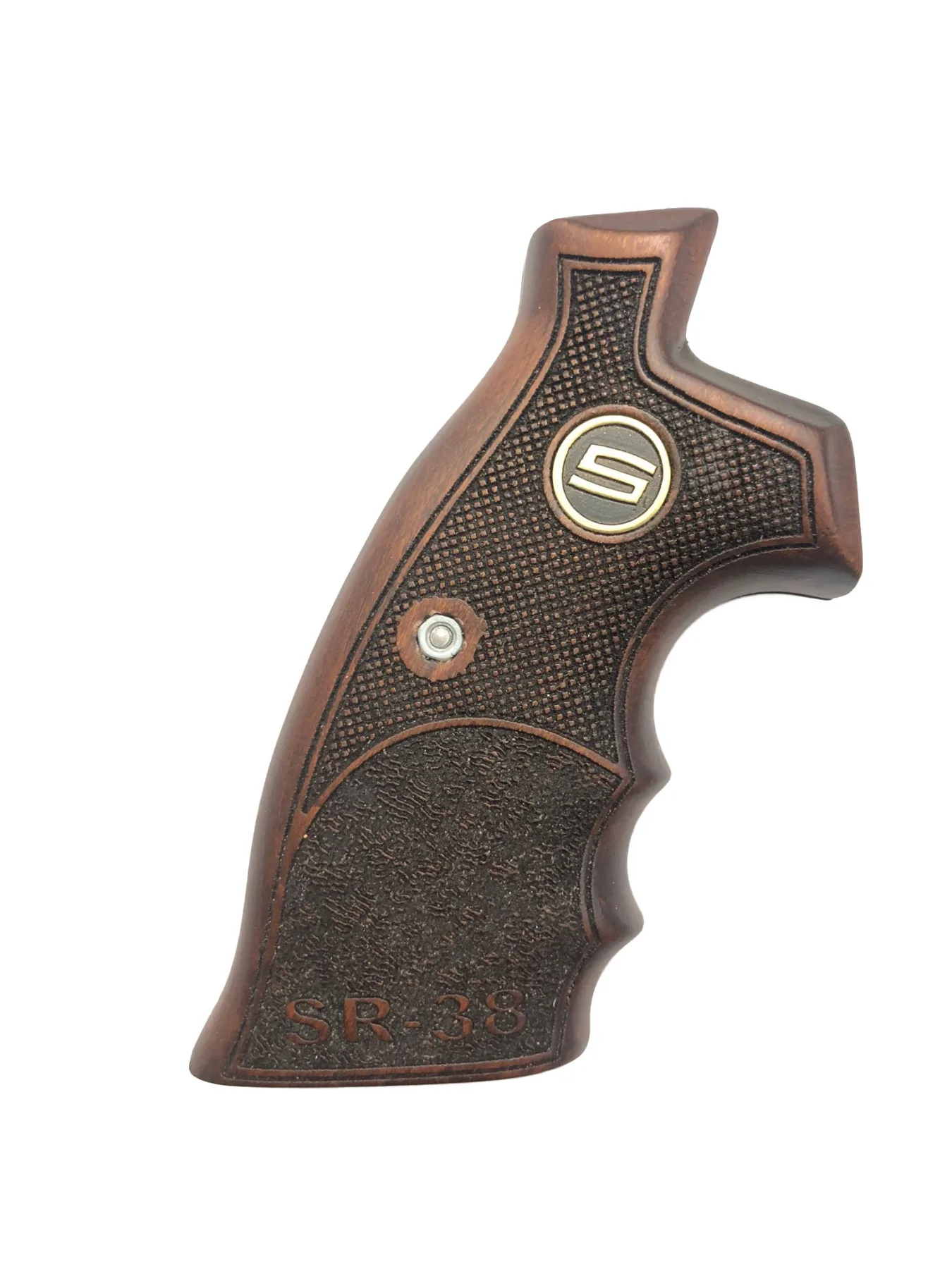 

Unshakable Sr-38 Compatible Metal Laser Cut Wooden Grip