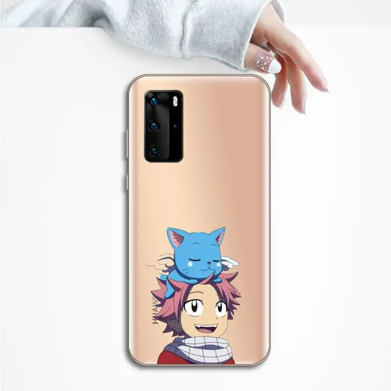 

Fairy Tail anime manga luxury high quality shell Phone Case Transparent for Huawei P honor 8 10i 20 30 40 smart 2019