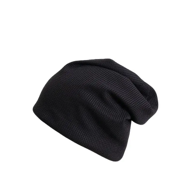 

Cotton Blends Beanie For Men Women Winter Outdoor Skiing Caps Unisex Solid Color Knitted Hat Casual Slouchy Hat Girls Baggy Cap