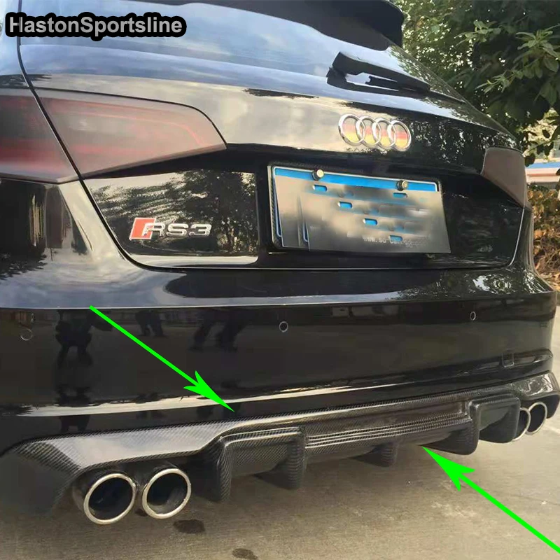 A3 8V S3 SLine отделение углеродного волокна для Audi A3- Sline хэтчбек 2013-2016 (не подходит